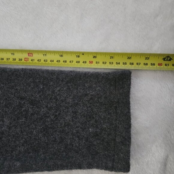 APPLESEED'S Women's Large Dark Grey 100% Wool Button Down Cardigan Cozy Warm - Picture 7 of 7